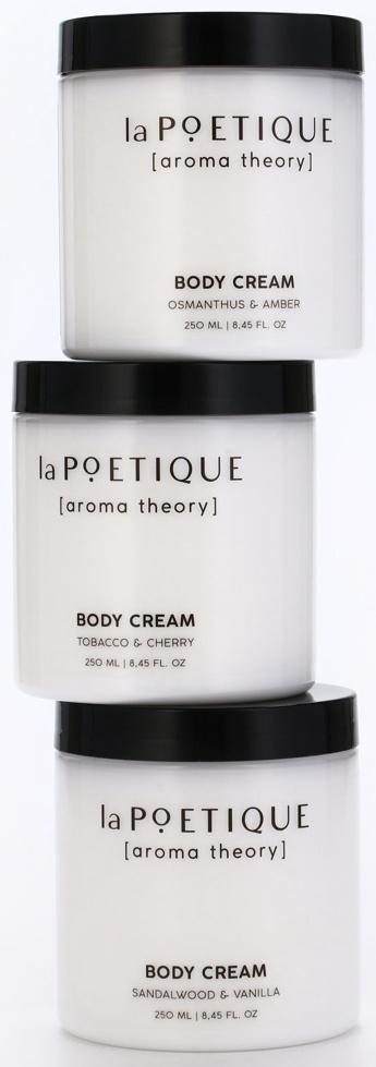 Крем для рук и тела парфюмированный laPOETIQUE, 250 мл, аромат табак и вишня