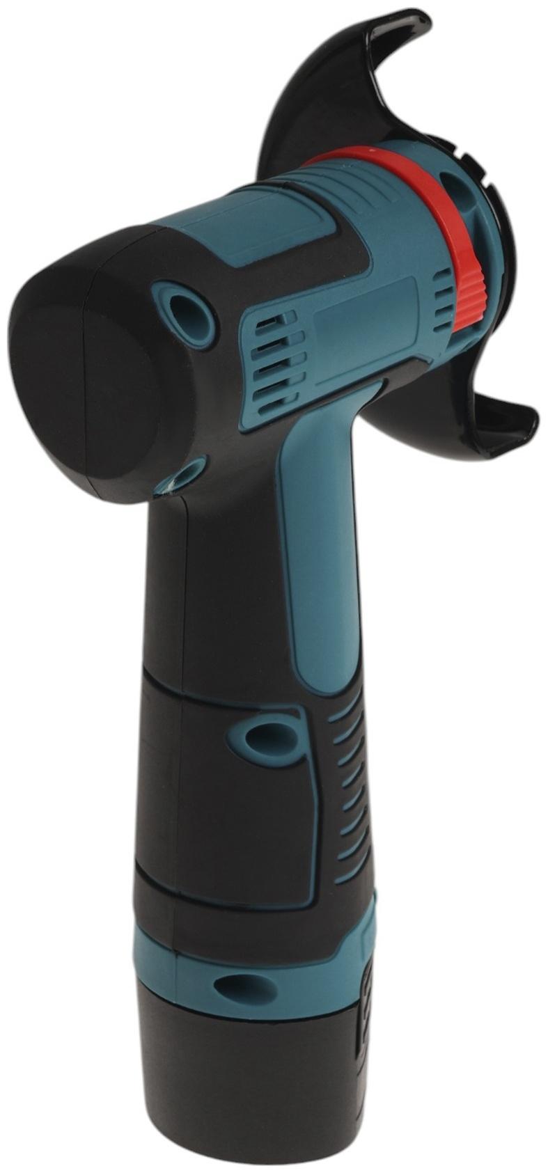 Аккумуляторная УШМ ТУНДРА, 12 В, 2х1.3 Ач, 75 х 10 мм, 20 000 об/мин