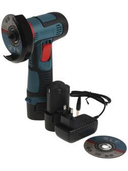 Аккумуляторная УШМ ТУНДРА, 12 В, 2х1.3 Ач, 75 х 10 мм, 20 000 об/мин