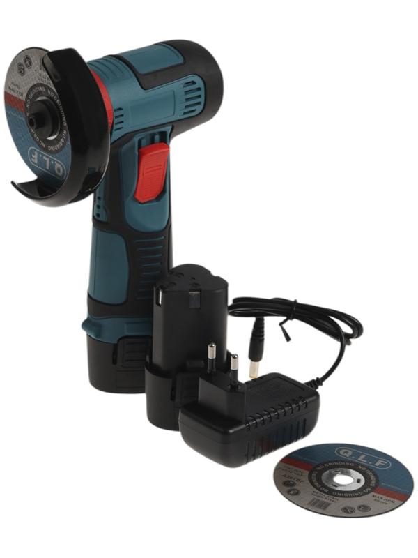 Аккумуляторная УШМ ТУНДРА, 12 В, 2х1.3 Ач, 75 х 10 мм, 20 000 об/мин