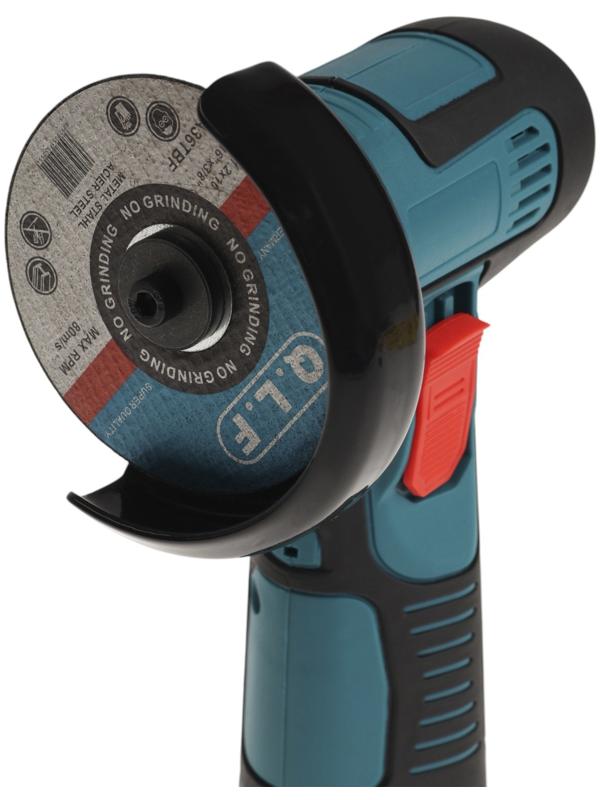 Аккумуляторная УШМ ТУНДРА, 12 В, 2х1.3 Ач, 75 х 10 мм, 20 000 об/мин