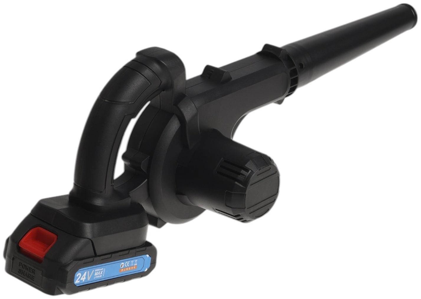 Воздуходувка аккумуляторная ТУНДРА, 21 В, 6 Ач, Li-ion, 60 м/с