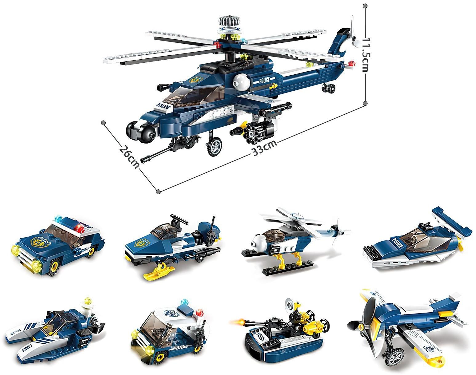 Конструктор Полиция «Полицейский транспорт», 49 деталей