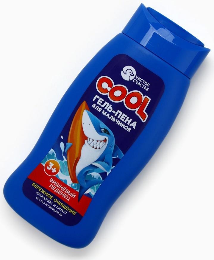 Гель-пена для мальчиков COOL, вишневый леденец, 250 мл, Чистое счастье