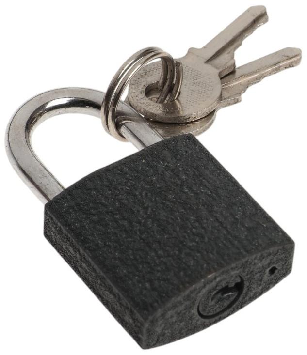 Замок навесной ТУНДРА OneKey001, 25 мм, с одной секретностью, 2 ключа