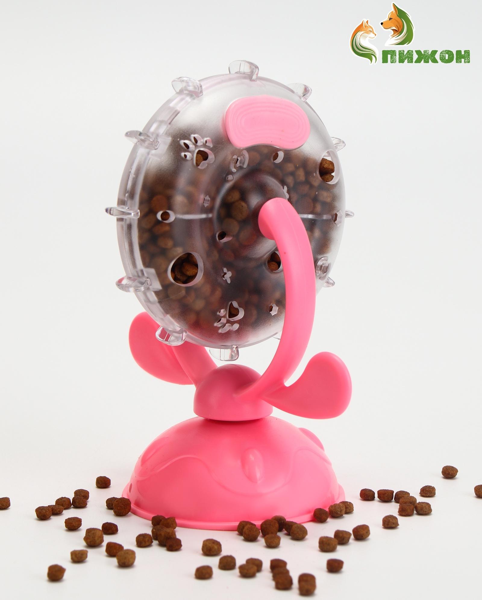 Игрушка для кошек под лакомство, 13 х 11, розовая