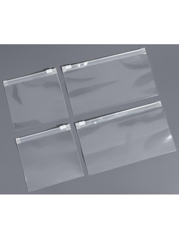 Дорожные чехлы, 18×10/11×10 см, набор 4 шт., прозрачные