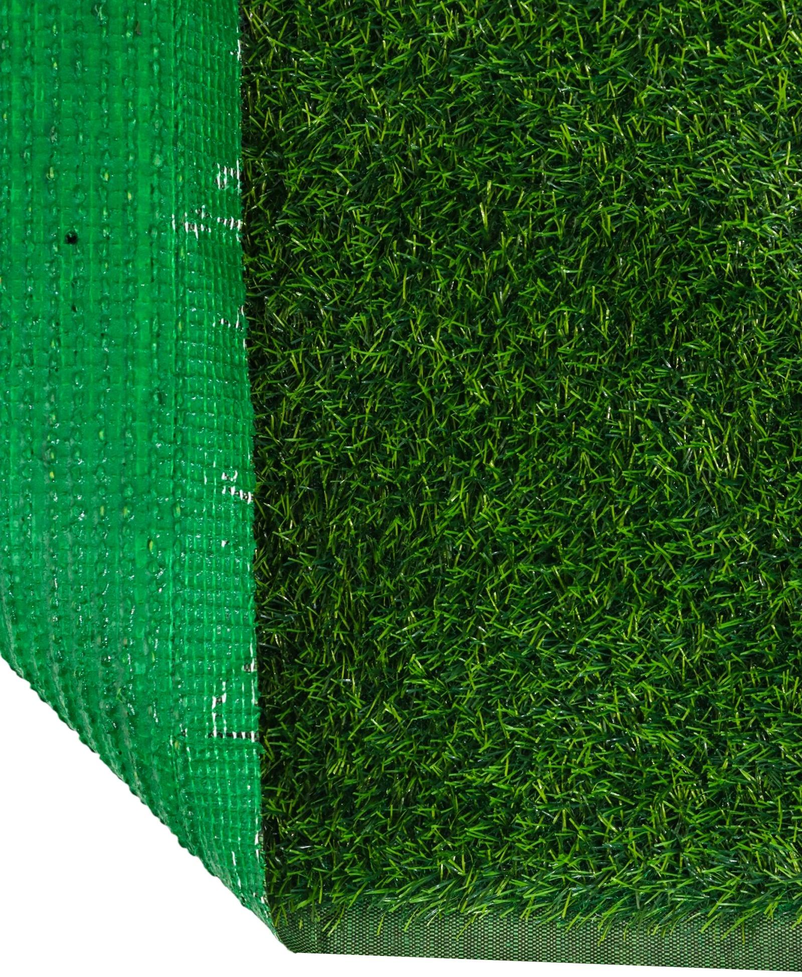 Газон искусственный,  с проклейкой, высота 3см, 12иг, 2 х 25м, зеленый, 