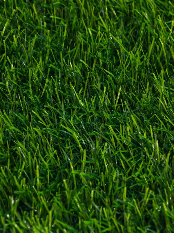 Газон искусственный,  с проклейкой, высота 3см, 12иг, 2 х 25м, зеленый, 