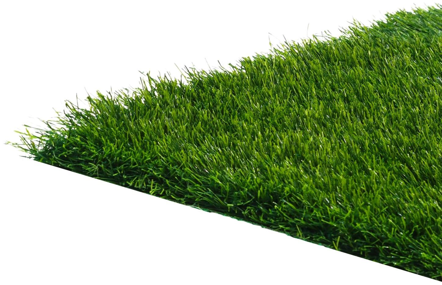 Газон искусственный,  с проклейкой,  высота 5см, 15иг, 2 х 25 м, зеленый, 