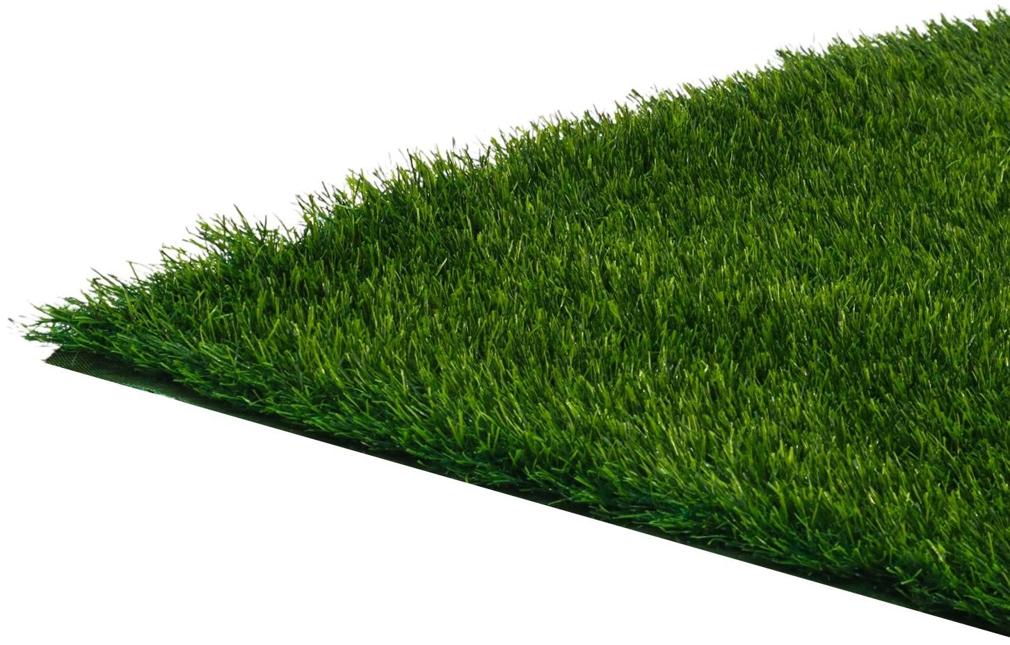 Газон искусственный, с проклейкой, высота 4см, 15иг, 2 х 25 м, зеленый, 