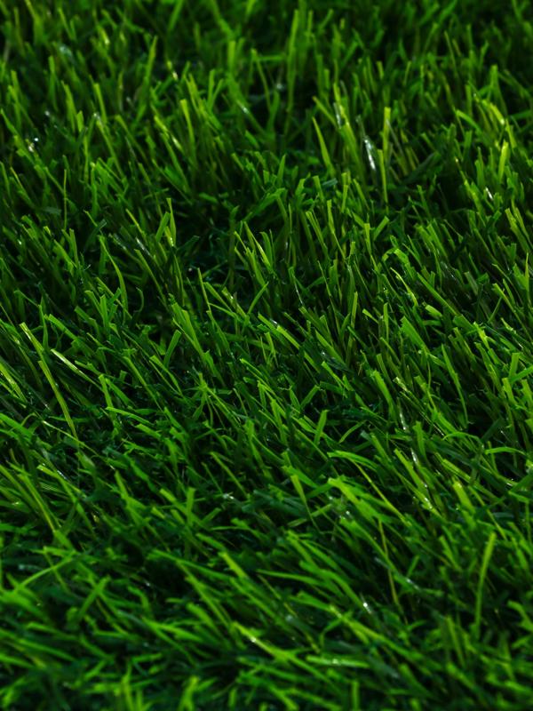 Газон искусственный, с проклейкой, высота 4см, 15иг, 2 х 25 м, зеленый, 