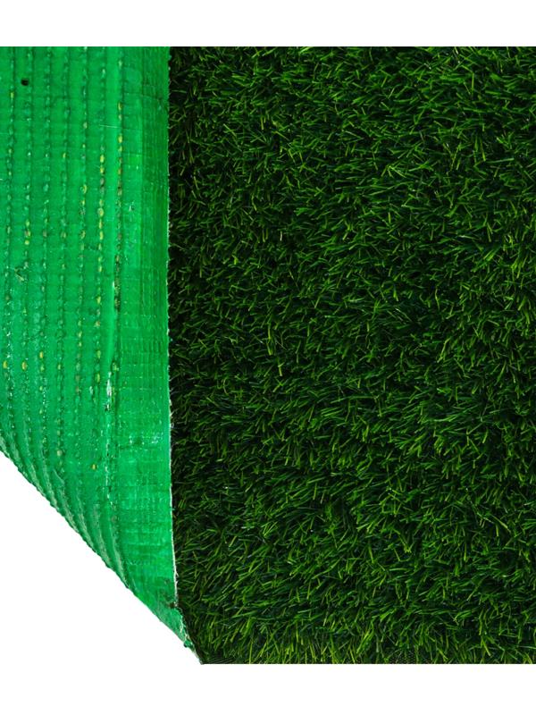 Газон искусственный, с проклейкой, высота 4см, 15иг, 2 х 25 м, зеленый, 