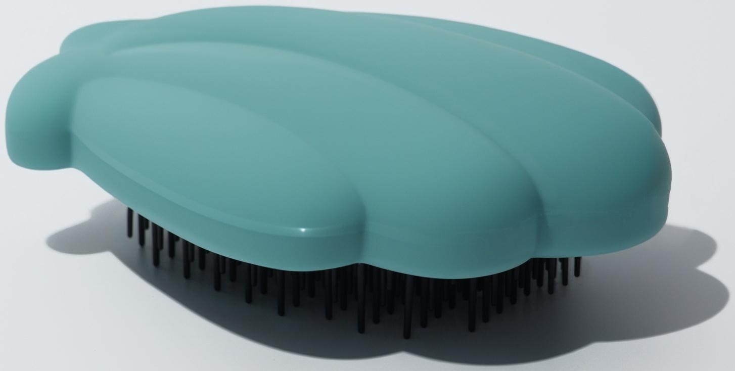 Расчёска массажная «Ракушка», 11×8.5 см, голубая