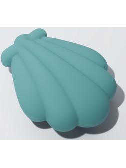 Расчёска массажная «Ракушка», 11×8.5 см, голубая