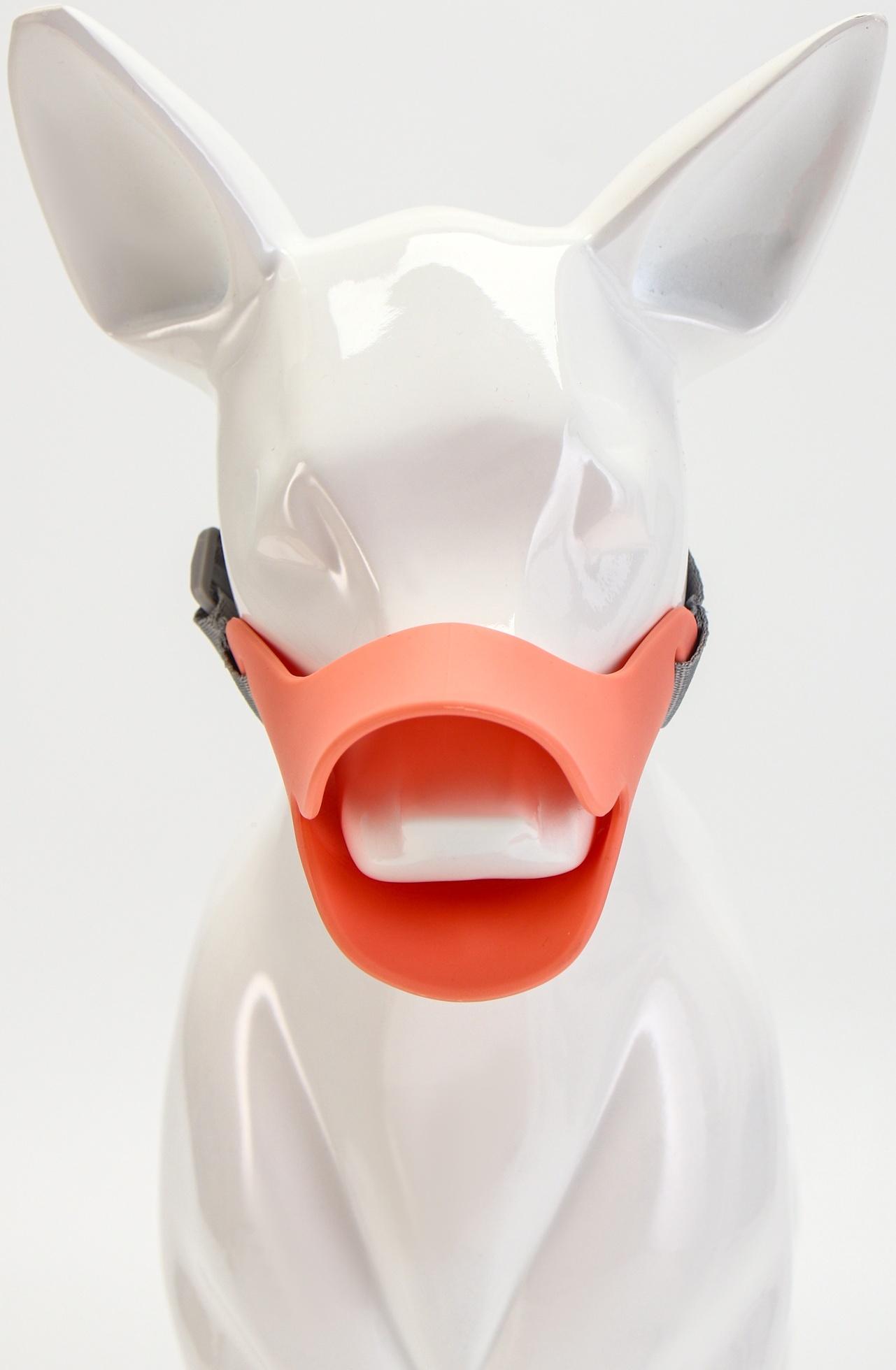 Намордник силиконовый фиксирующий, размер M (ОМ 15 см, ОШ 18-30 см), розовый