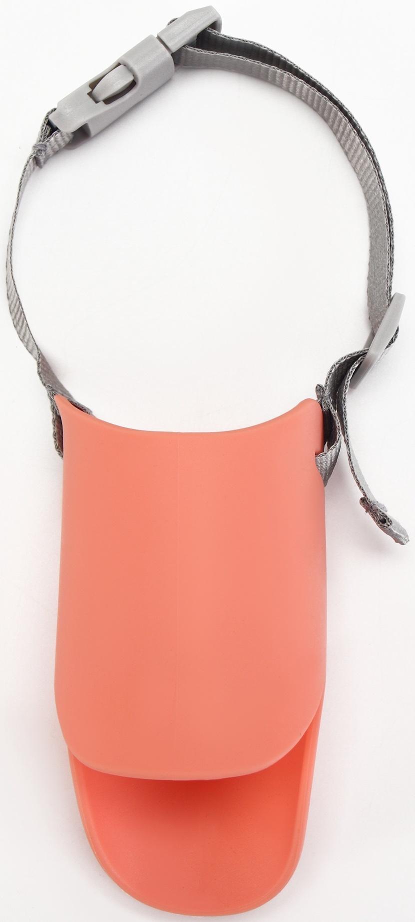 Намордник силиконовый фиксирующий, размер M (ОМ 15 см, ОШ 18-30 см), розовый