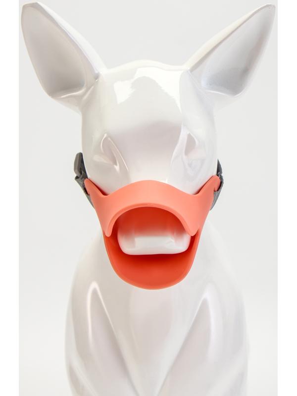 Намордник силиконовый фиксирующий, размер M (ОМ 15 см, ОШ 18-30 см), розовый