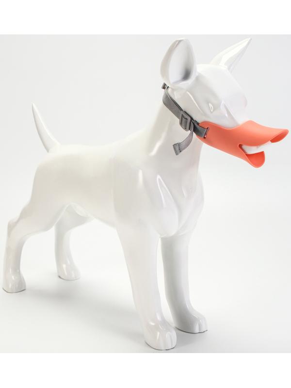 Намордник силиконовый фиксирующий, размер M (ОМ 15 см, ОШ 18-30 см), розовый