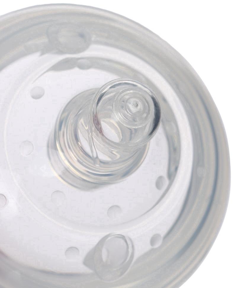 Соска для бутылочки силиконовой M&B, антиколиковая, +3мес., ШГ Ø70мм.