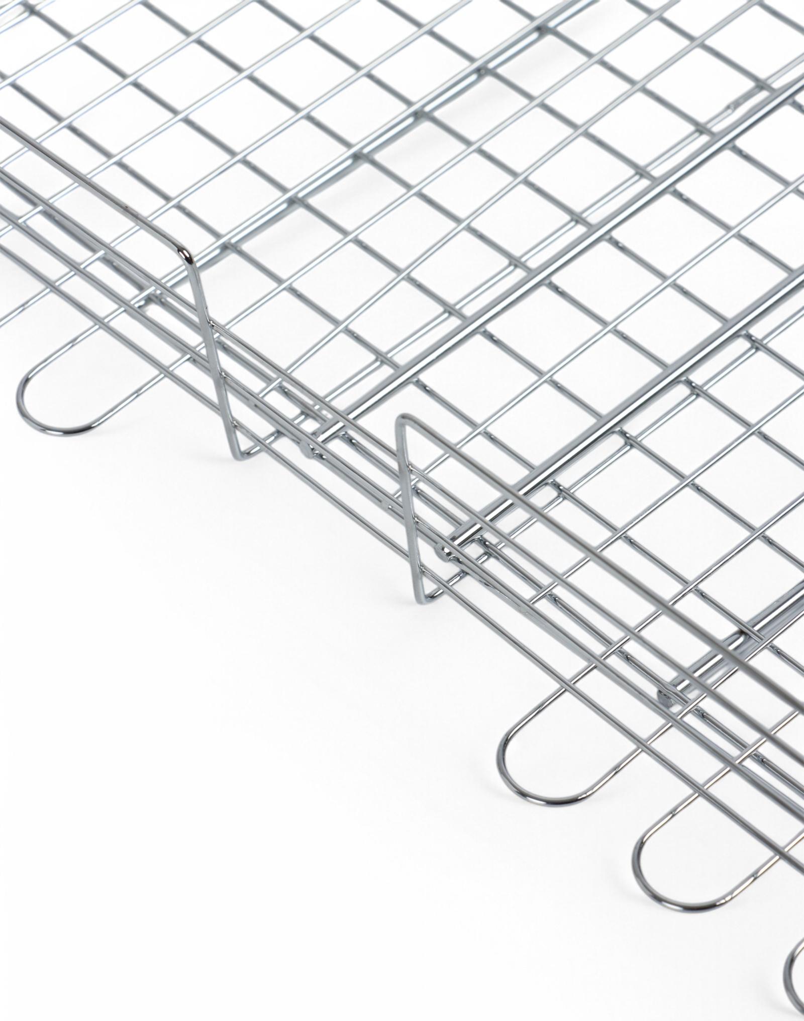 Решетка гриль, хромированная сталь, 55×31×24 см, глубина 5 см