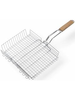 Решетка гриль, хромированная сталь, 55×31×24 см, глубина 5 см