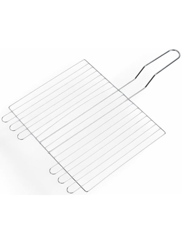 Решетка гриль, хромированная сталь, 55×31×24 см, глубина 5 см