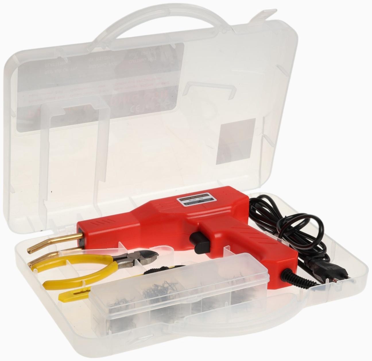 Паяльник для пластика ТУНДРА, 50 Вт, 750 °С, комплект оснастки, кейс
