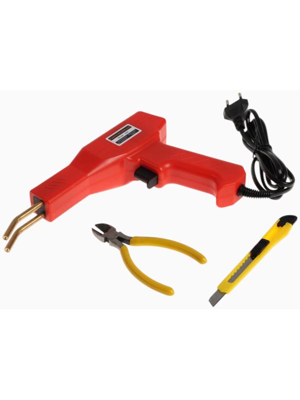 Паяльник для пластика ТУНДРА, 50 Вт, 750 °С, комплект оснастки, кейс