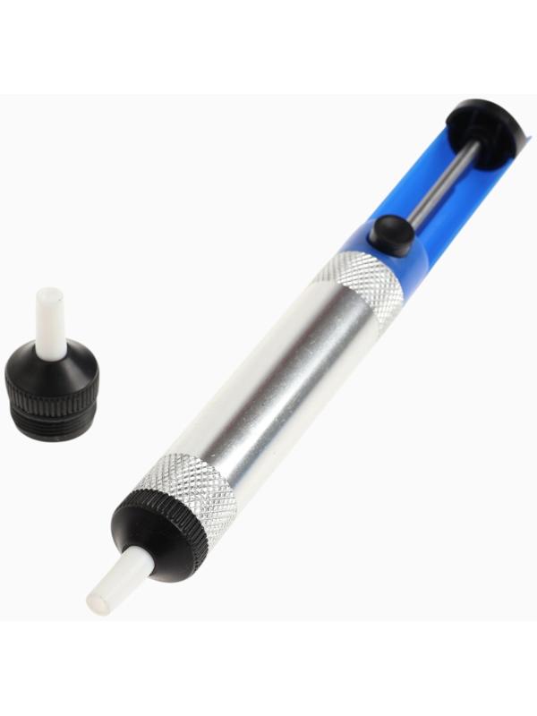 Паяльный набор ТУНДРА, паяльник 40 Вт, оловоотсос, подставка, припой, 4 предмета