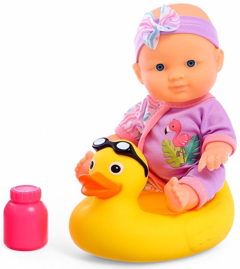 Пупс «Купание с уточкой», с аксессуарами, МИКС
