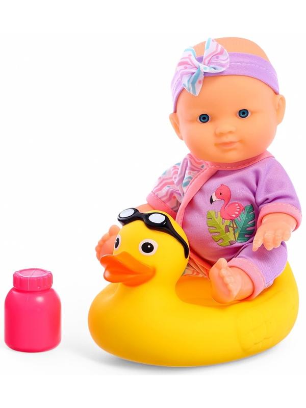 Пупс «Купание с уточкой», с аксессуарами, МИКС