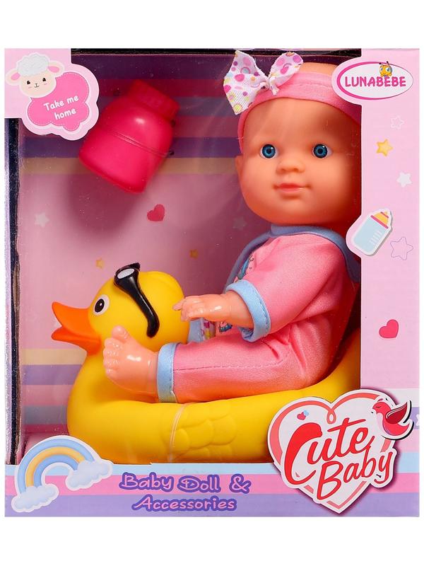 Пупс «Купание с уточкой», с аксессуарами, МИКС