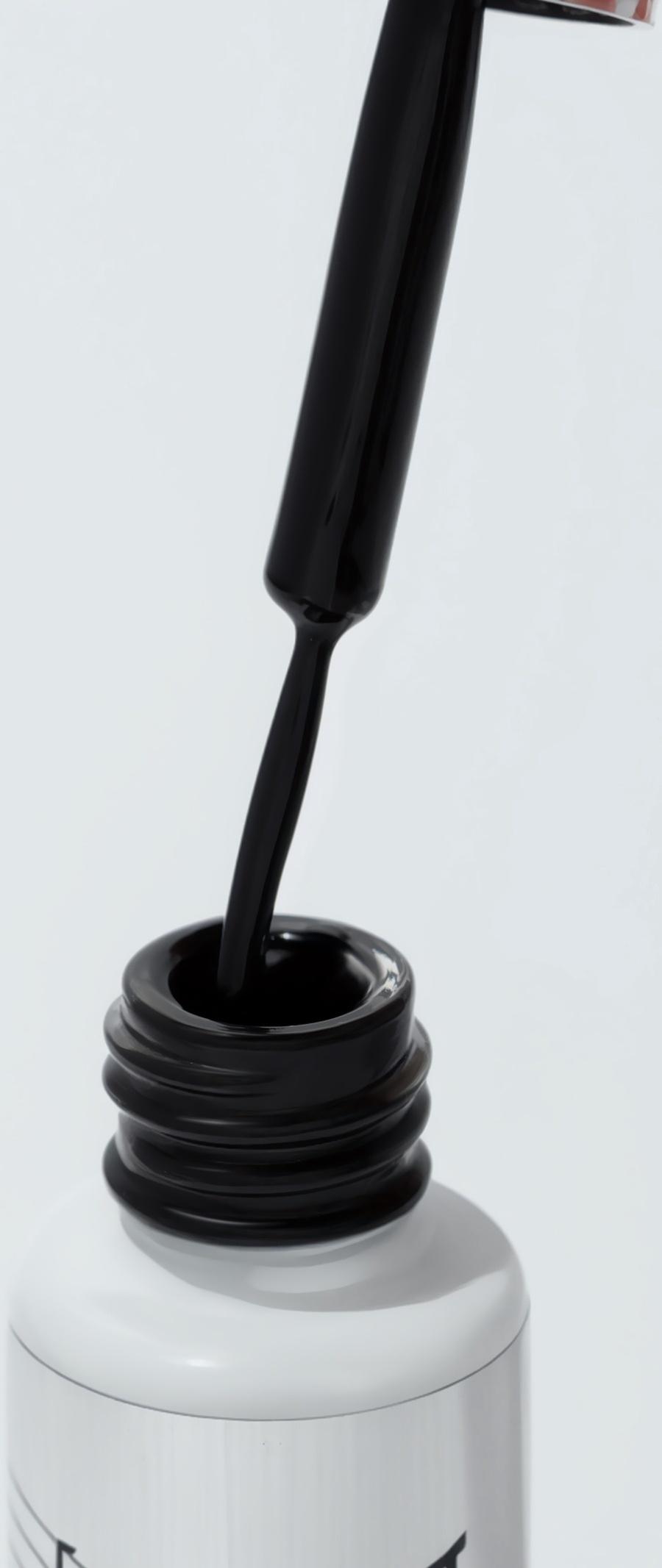 Гель для дизайна ногтей, LED/UV, 8 мл, чёрный