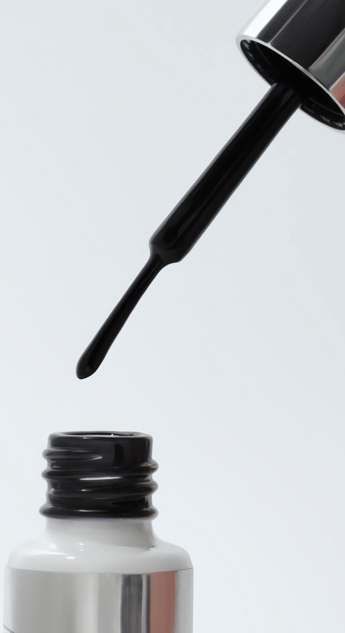 Гель для дизайна ногтей, LED/UV, 8 мл, чёрный