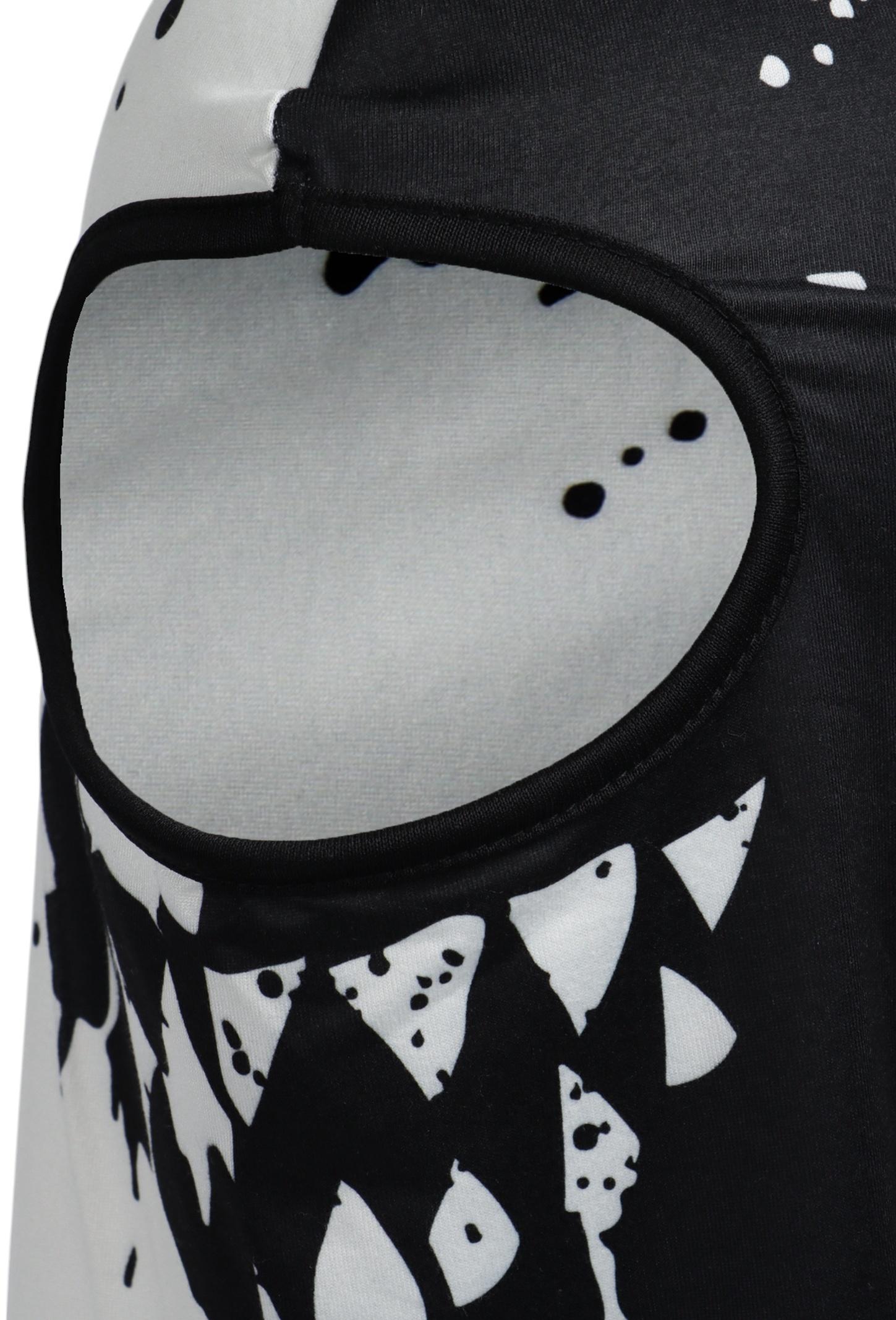 Маска-балаклава Black and White, размер универсальный, чёрная