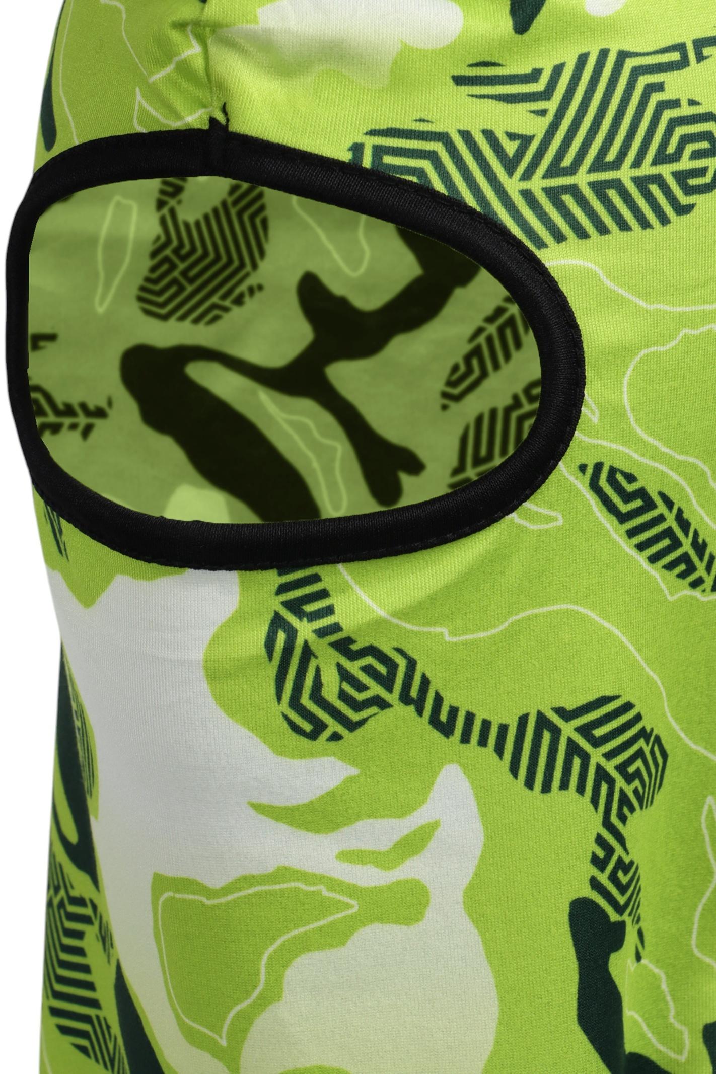 Маска-балаклава Green Spots, размер универсальный, зелёная