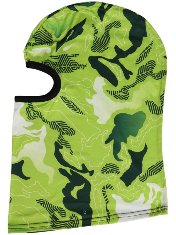 Маска-балаклава Green Spots, размер универсальный, зелёная