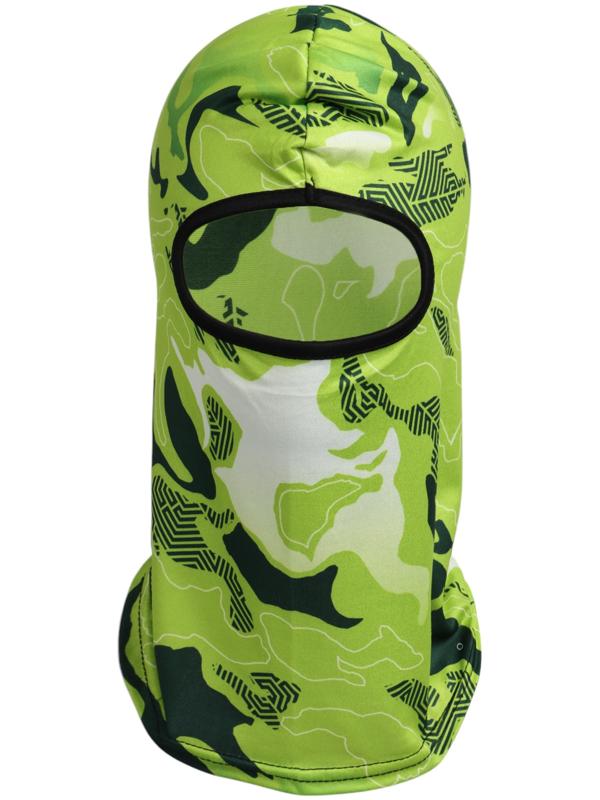 Маска-балаклава Green Spots, размер универсальный, зелёная