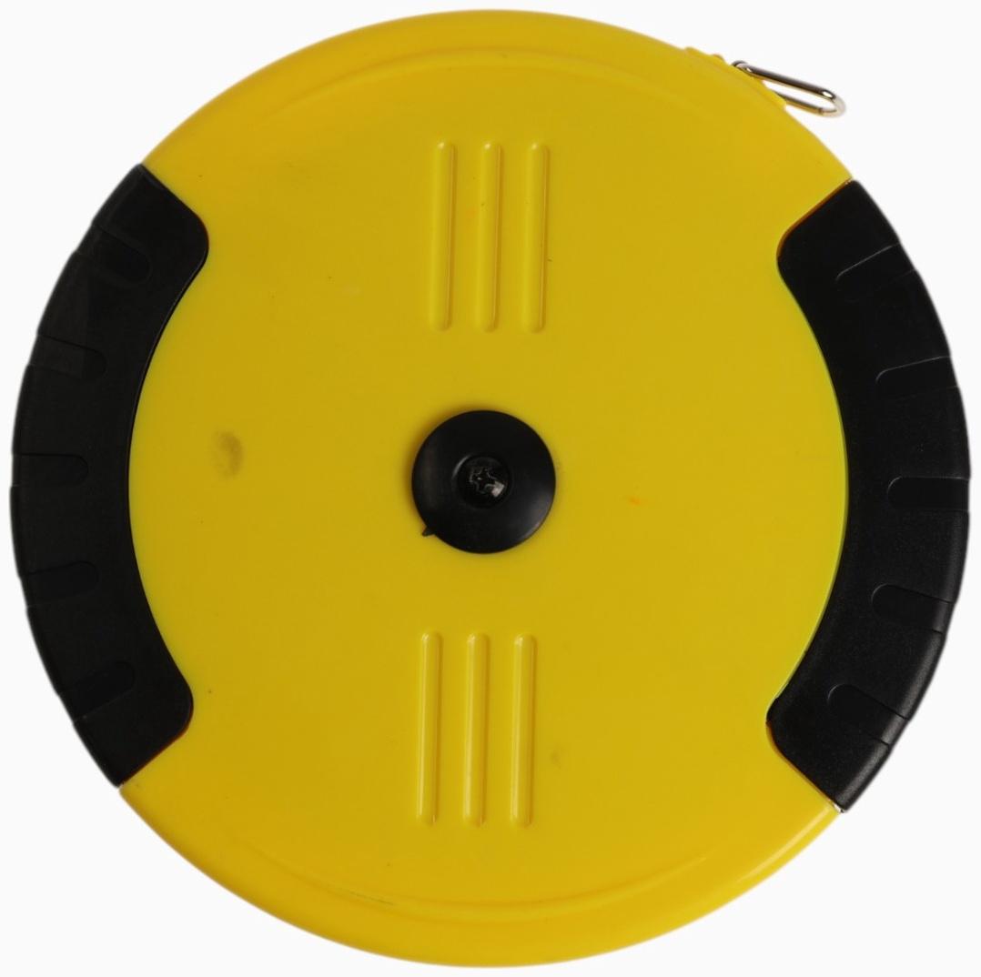 Рулетка геодезическая ТУНДРА, ПВХ лента, закрытый корпус, 50 м × 15 мм