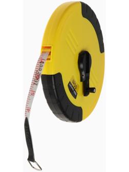 Рулетка геодезическая ТУНДРА, ПВХ лента, закрытый корпус, 50 м × 15 мм