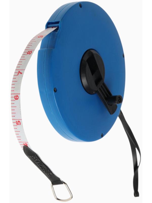 Рулетка геодезическая ЛОМ, ПВХ лента, 30 м × 12.5 мм