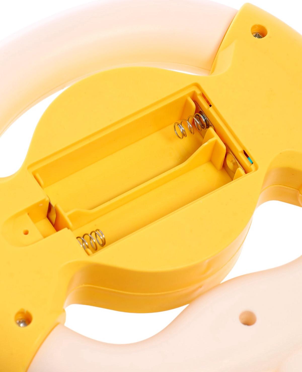 Музыкальный руль «Малыш зайчик», звуковые и световые эффекты, жёлтый