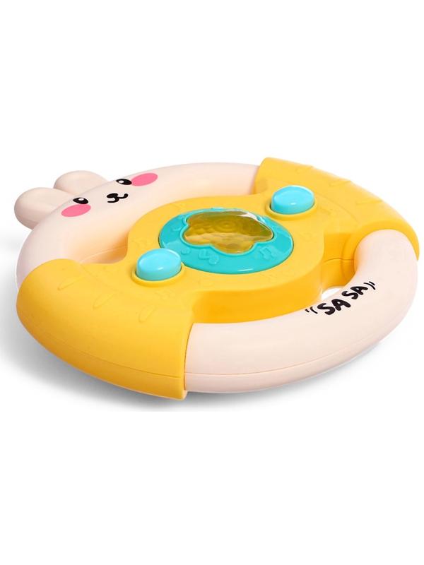 Музыкальный руль «Малыш зайчик», звуковые и световые эффекты, жёлтый