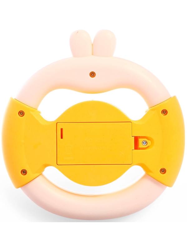 Музыкальный руль «Малыш зайчик», звуковые и световые эффекты, жёлтый
