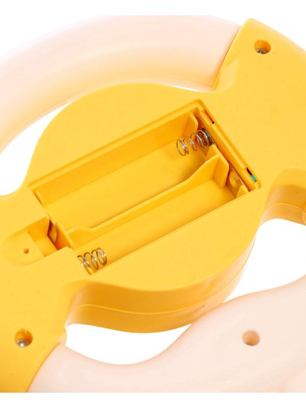 Музыкальный руль «Малыш зайчик», звуковые и световые эффекты, жёлтый