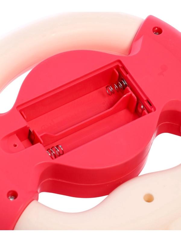 Музыкальный руль «Малыш зайчик», звуковые и световые эффекты, розовый