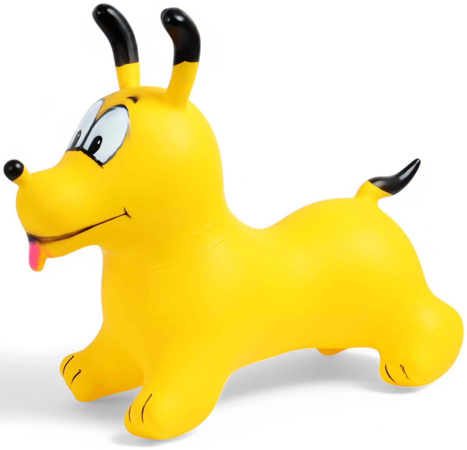 Попрыгун ZABIAKA «Собачка», 56×32×53 см, жёлтый