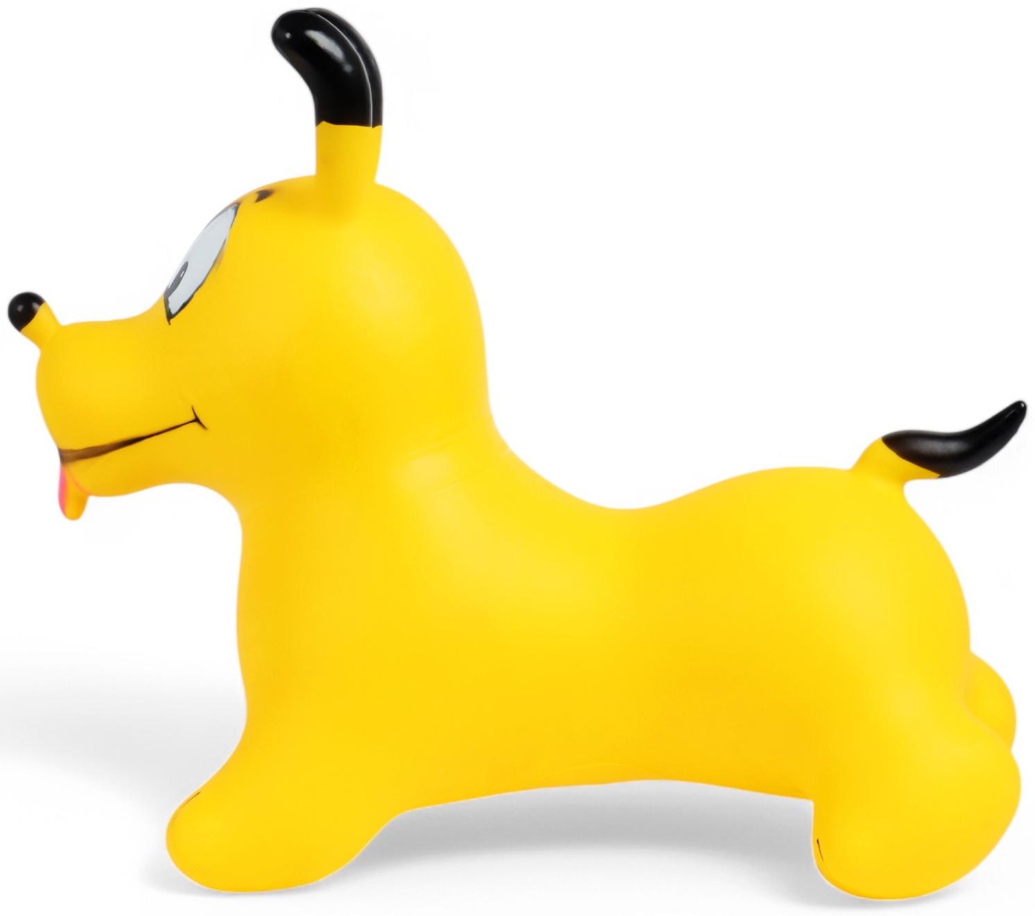Попрыгун ZABIAKA «Собачка», 56×32×53 см, жёлтый