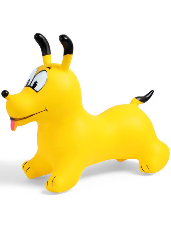 Попрыгун ZABIAKA «Собачка», 56×32×53 см, жёлтый